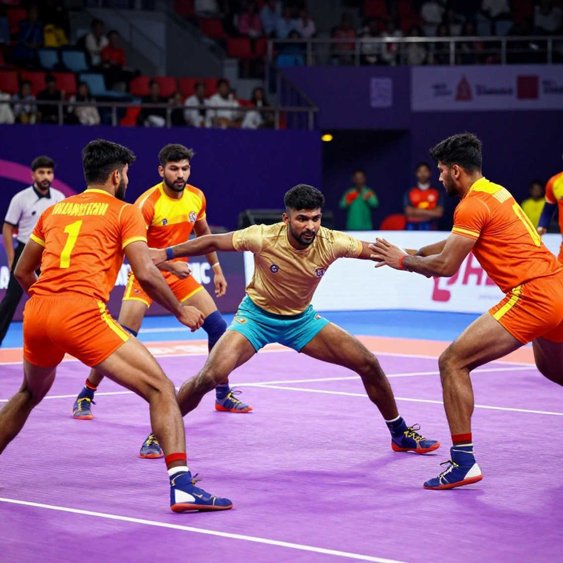 কাবাডির প্রথম দিন: ৪৮-৪৭-এর নাটক, দুই গ্রুপে শীর্ষে বাংলাদেশ ও পাকিস্তান